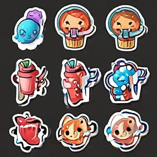 stickers clipart