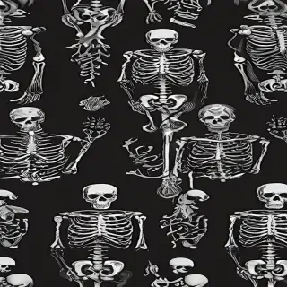 skeleton background