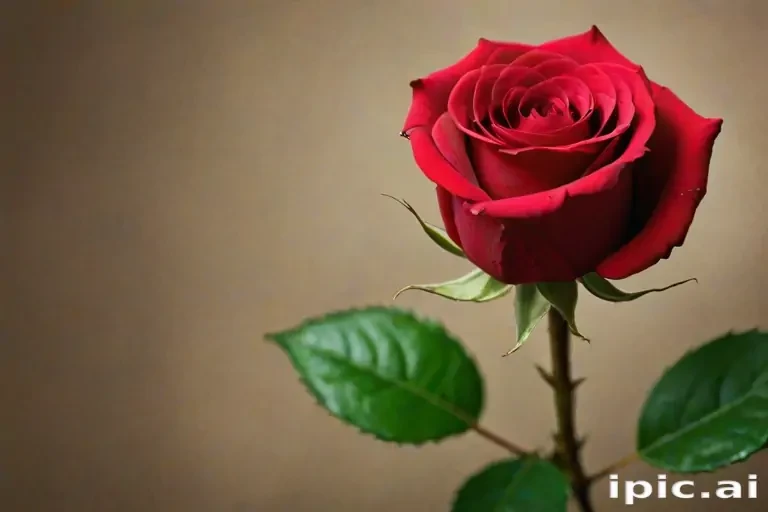 image of a red rose