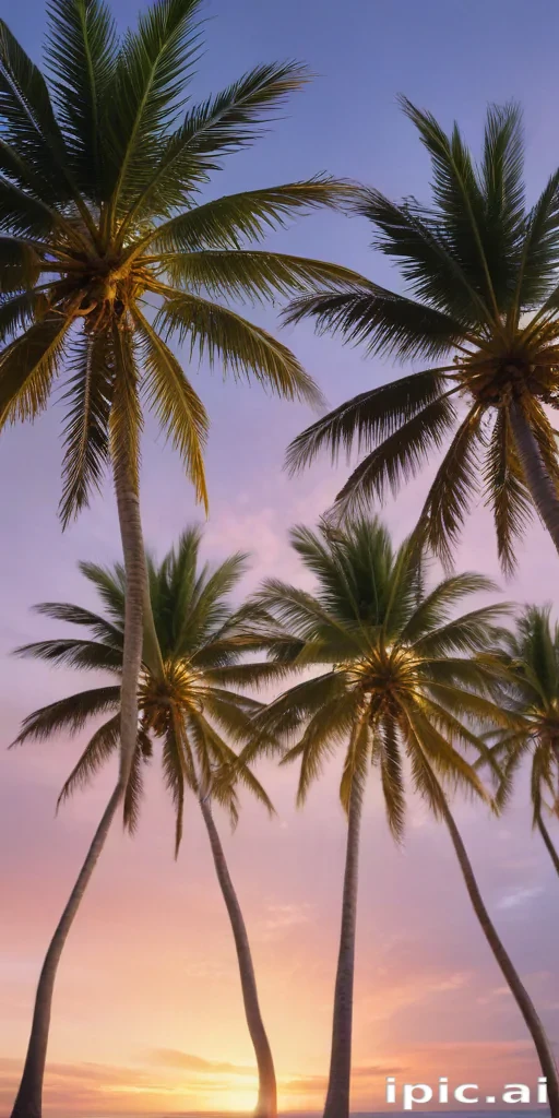 palm trees transparent