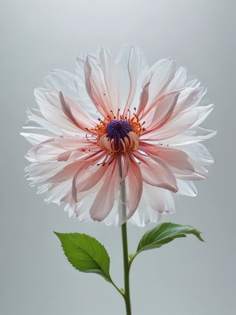 transparent flower outline
