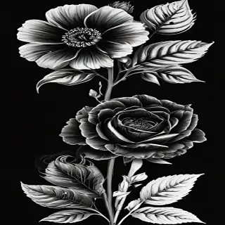 black flower png