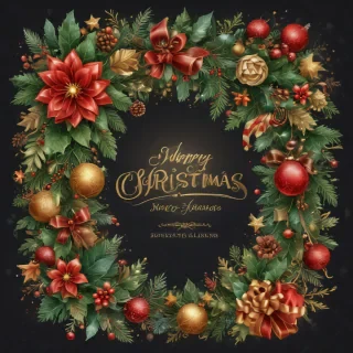 merry christmas clip art transparent background