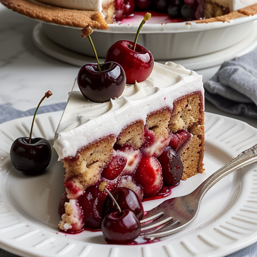 2 ingredient cake with cherry pie filling