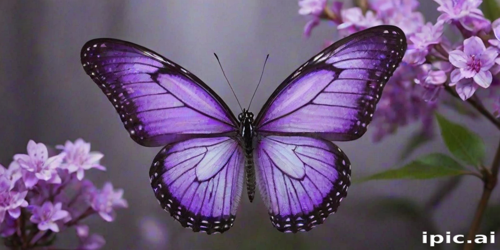aesthetic purple butterfly