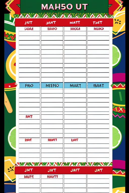 cinco de mayo potluck sign up sheet