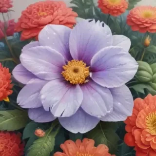 drawings of flowers in color