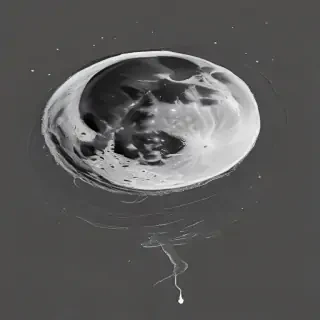 moon sketch