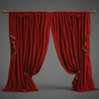 red curtain png