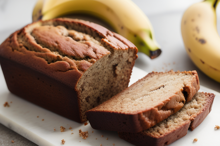 three ingredient banana bread without cake mix