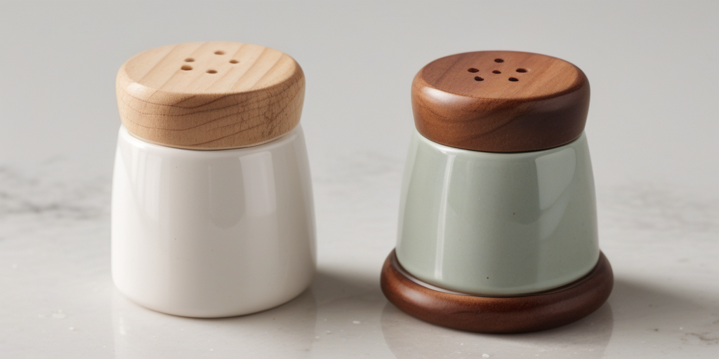 ceramic salt and pepper containers