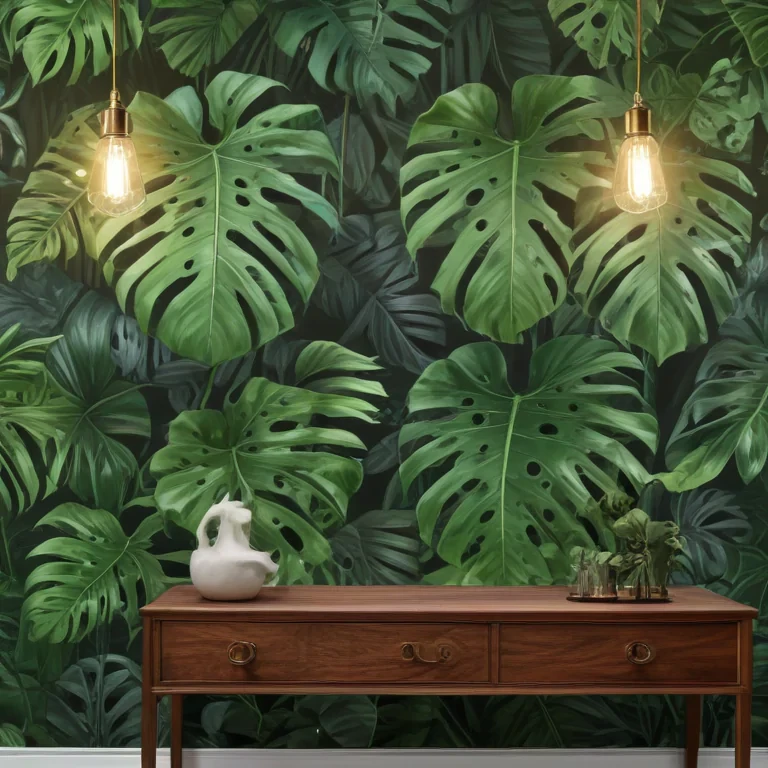 aesthetic monstera wallpaper