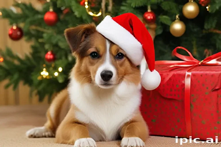 wallpaper christmas dog