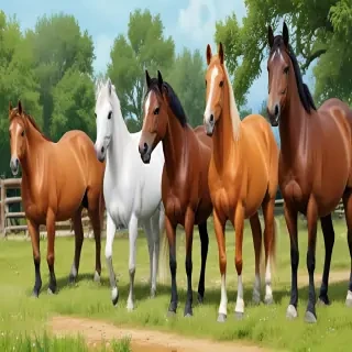 horses cartoon