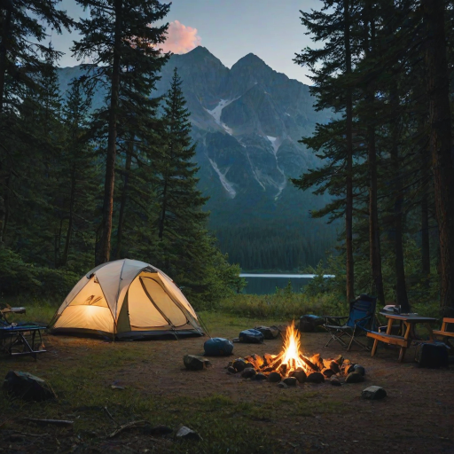 camping background pic