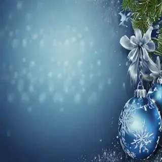 blue christmas bg