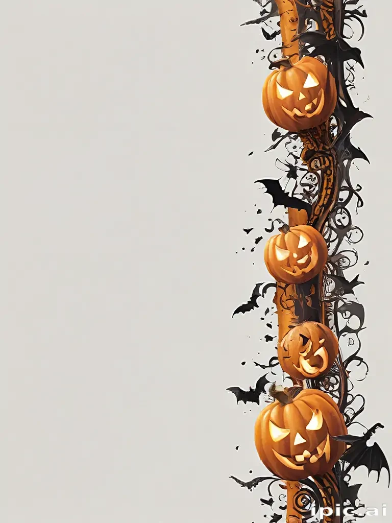 halloween border transparent