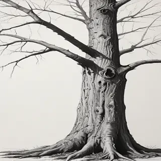 dead tree drawings