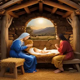 manger scene images free