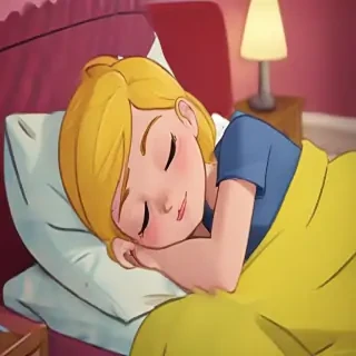 sleeping in cartoons