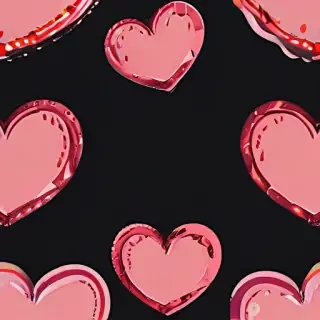 heart border png aesthetic