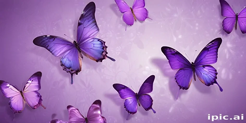 purple butterflies wallpaper