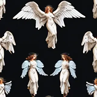 clipart of angels with wings