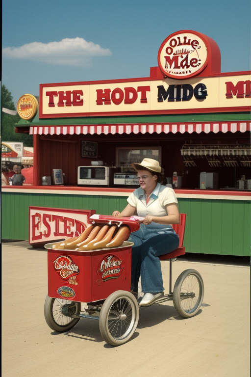 olde midway hot dog roller