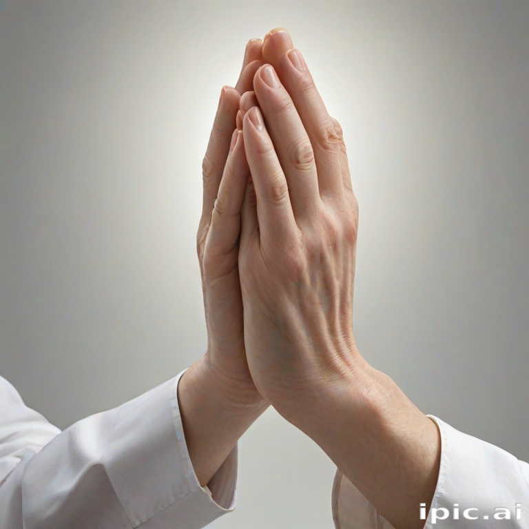 praying hands transparent