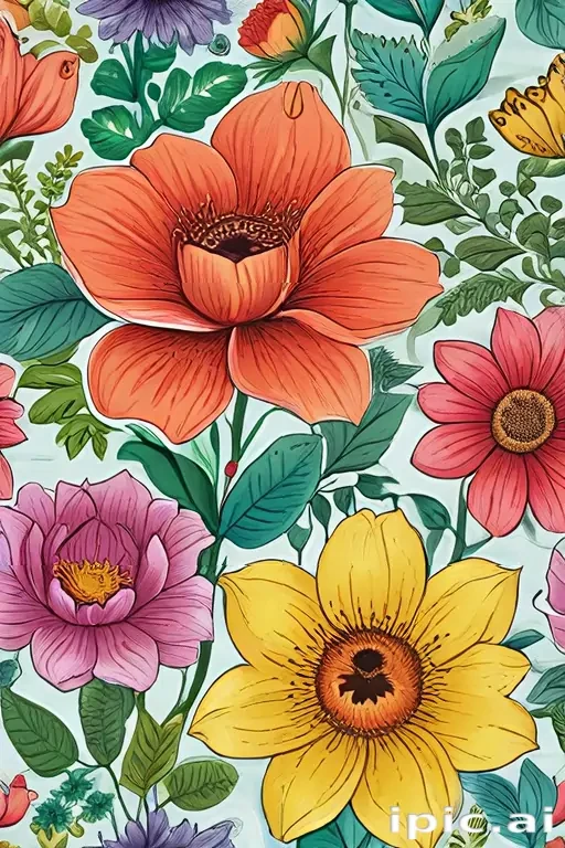 flowers to draw in color