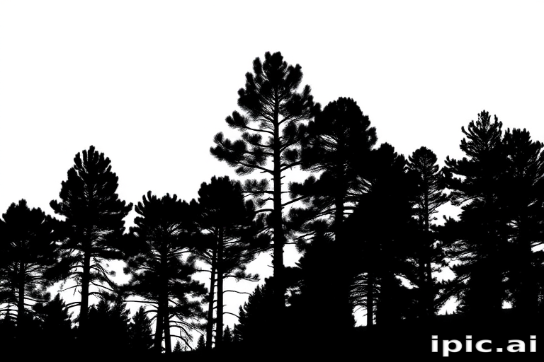 pine tree silhouette png