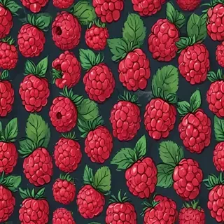 cartoon raspberry