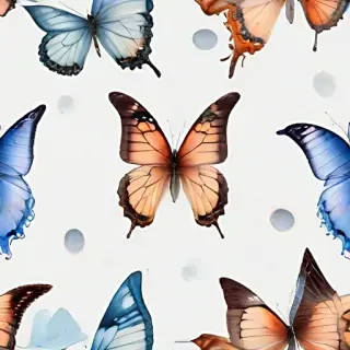 butterflies transparent
