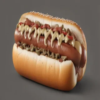 hot dog clipart black and white