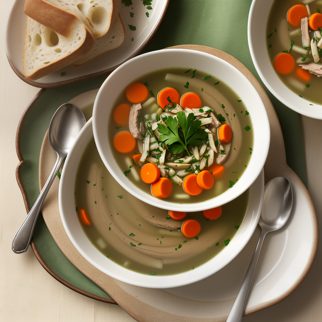 soup with acini de pepe