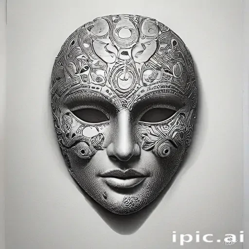 drawing of a mask
