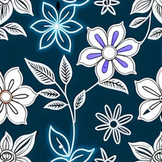 floral outline