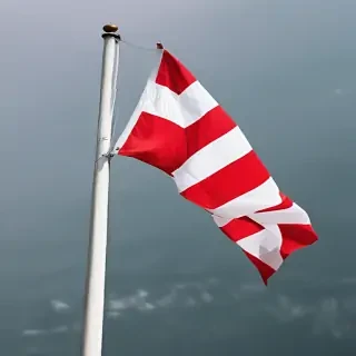 red and white flag