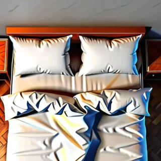 bed top view