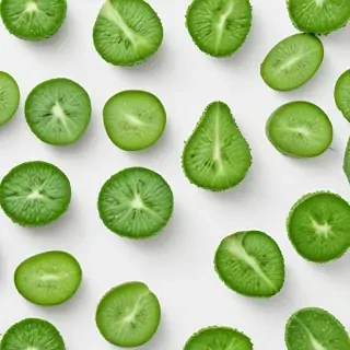 green on white background