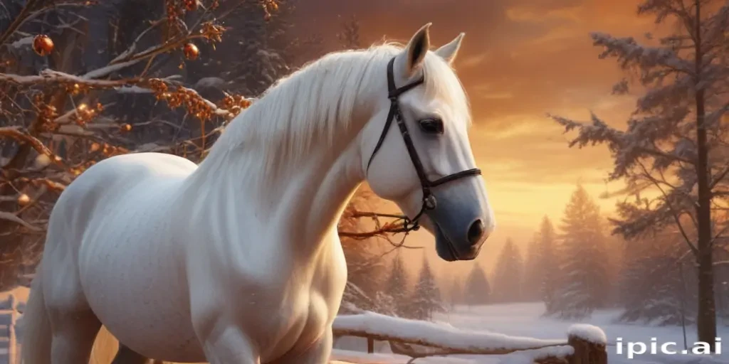 christmas horse background