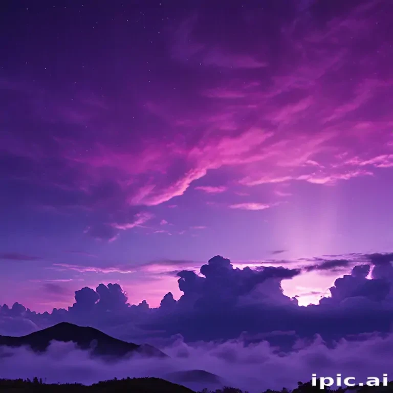 purple sky wallpaper