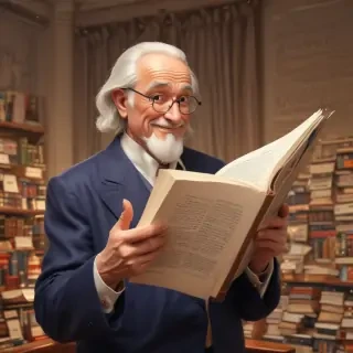 reading cartoon