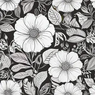 simple flower line art