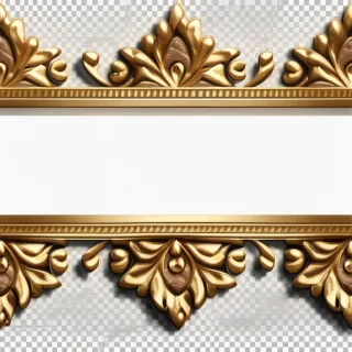 gold border transparent