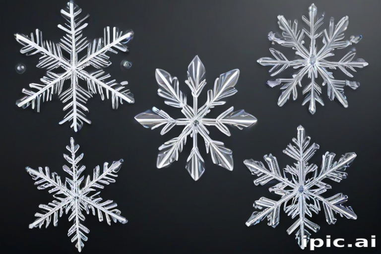transparent snowflakes