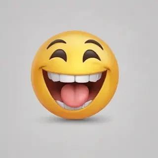 laugh emoji transparent background