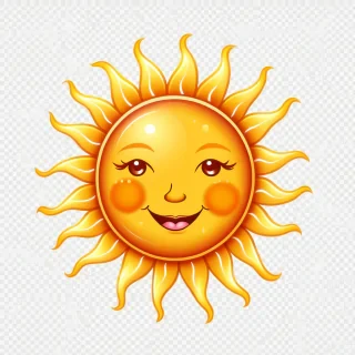 sun clipart no background