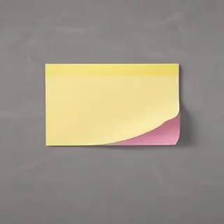 sticky note with transparent background