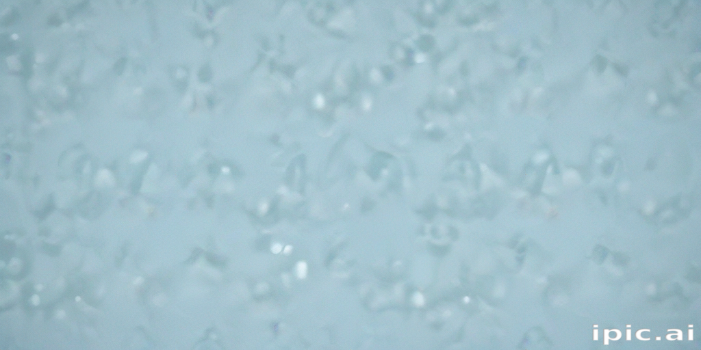 Close-Up of Water Droplets on a Smooth Surface Reflecting Light